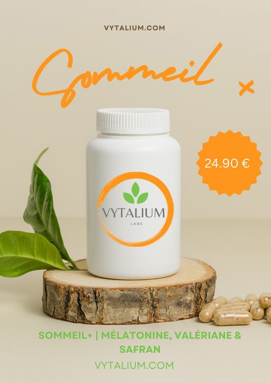 💡 Vytalium Sommeil+ | Mélatonine, Valériane & Safran