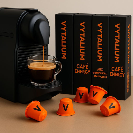 ☕ VYTALIUM Café Énergy – 30 Capsules Adaptogènes 🍄