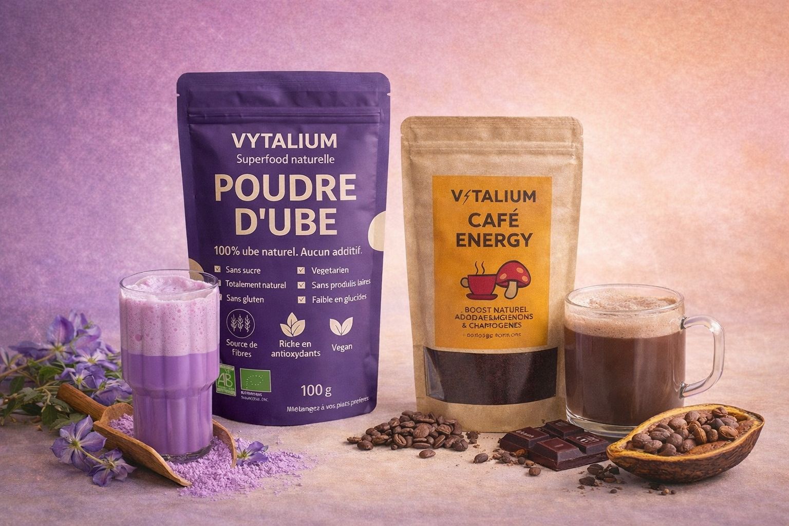 PACK MIX UBE + CAFE ENERGY 35 € au lieu de 40 €